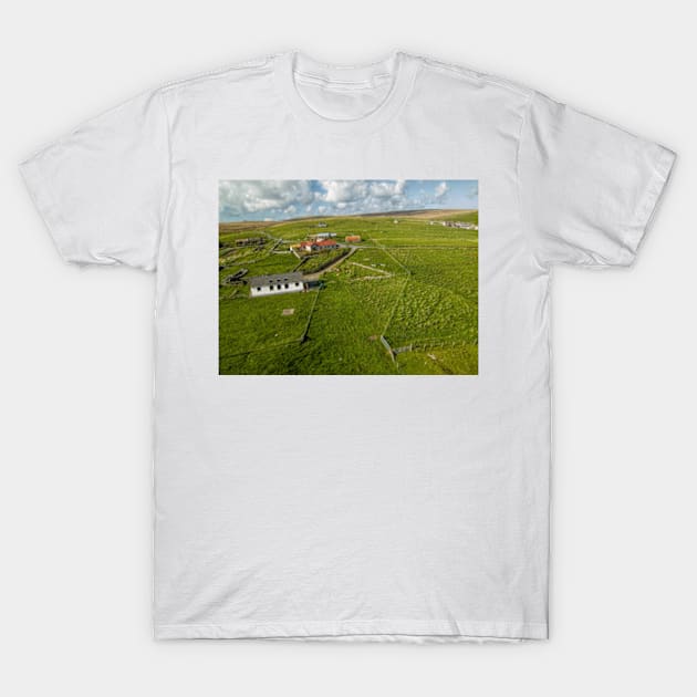 Fetlar Shop and surrounding area, Fetlar T-Shirt by Avalinart